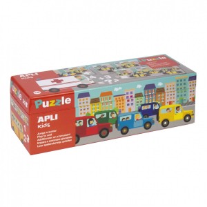 Puzzle do Nauki Liczenia Auta - Apli Kids