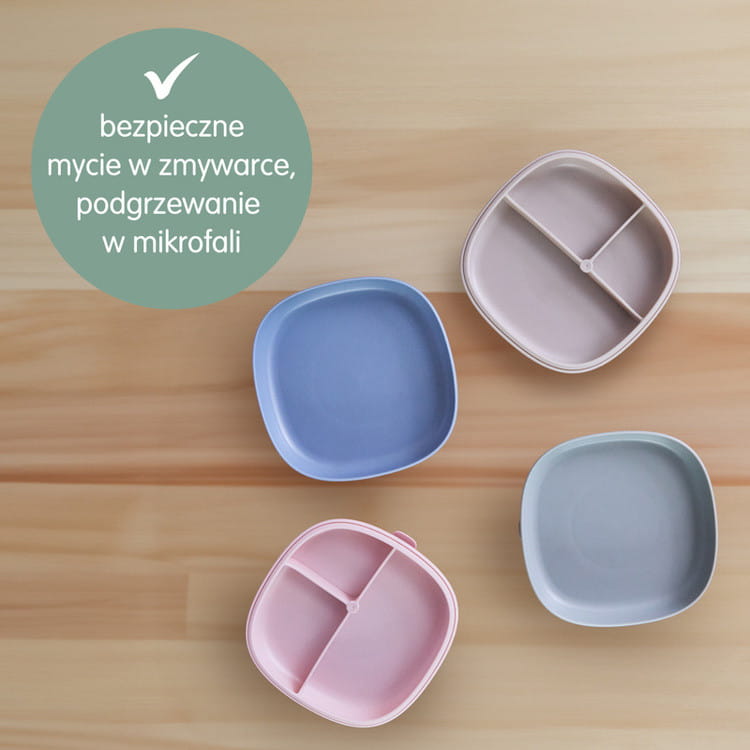 b.box talerzyk z przyssawką 2w1, różowy,