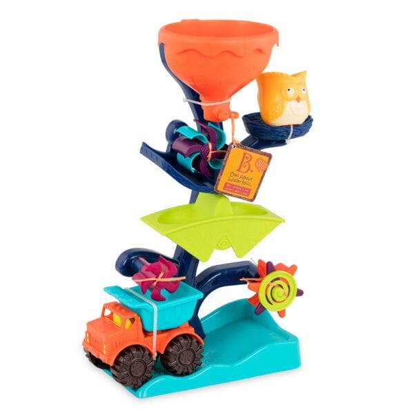 B.toys - młyn wodny kaskada z atrakcjami do zabawy w wodzie i piasku Owl About Waterfalls