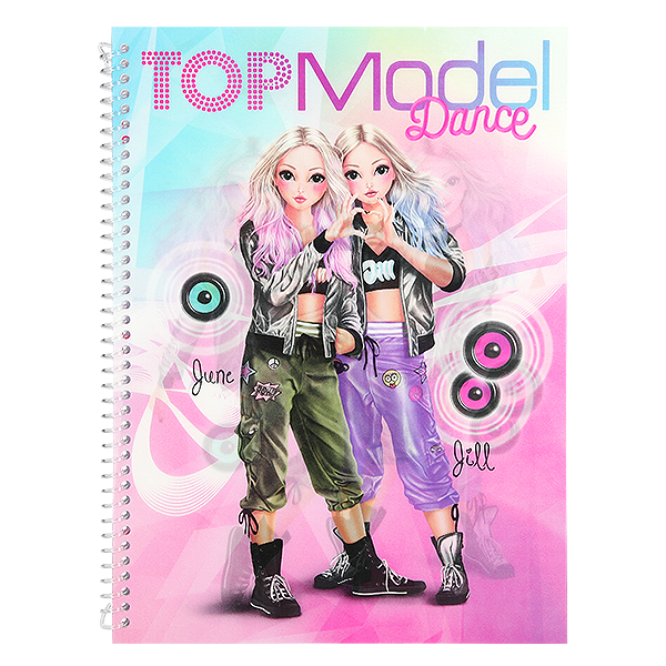 Szkicownik z Naklejkami Dance - Top Model