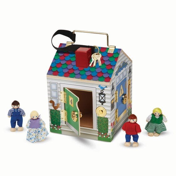 Domek Edukacyjny 4 Zamki, Kulczyki, Dzwoni, Laleczki - Melissa & Doug