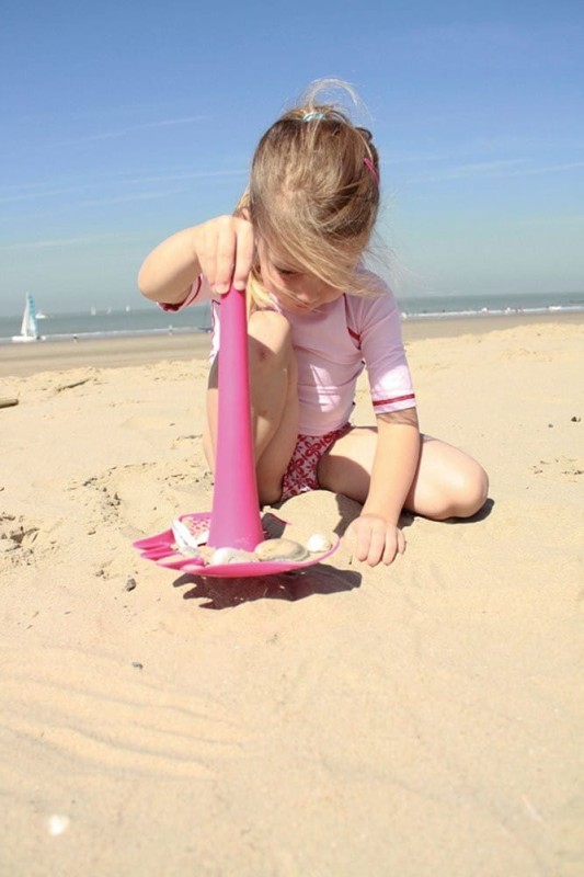 Łopatka Grabki Sitko Lejek Triplet Calypso Pink - Quut