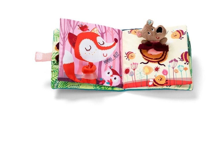 Miękka Książeczka Sensoryczna z Pacynką Niedźwiadek Cesar - Lilliputiens