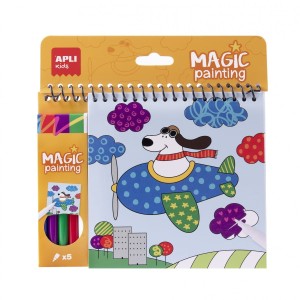 Kolorowanka z Magicznymi Pisakami Wzory - Apli Kids