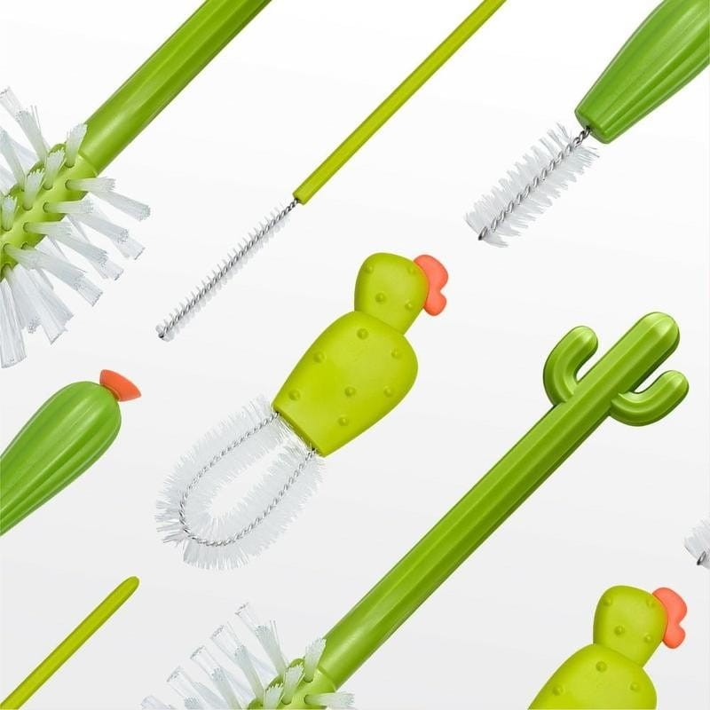 Zestaw szczoteczek do czyszczenia butelek kaktusy Cacti - Boon