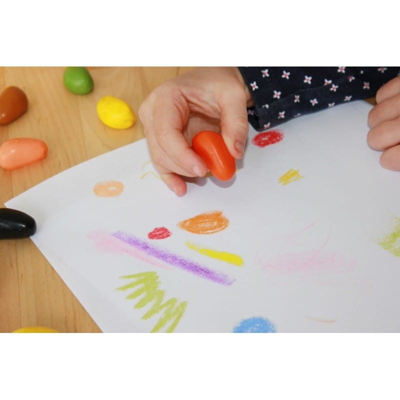 Kredki kamienie w aksamitnym woreczku 16 kolorów – Crayon Rocks