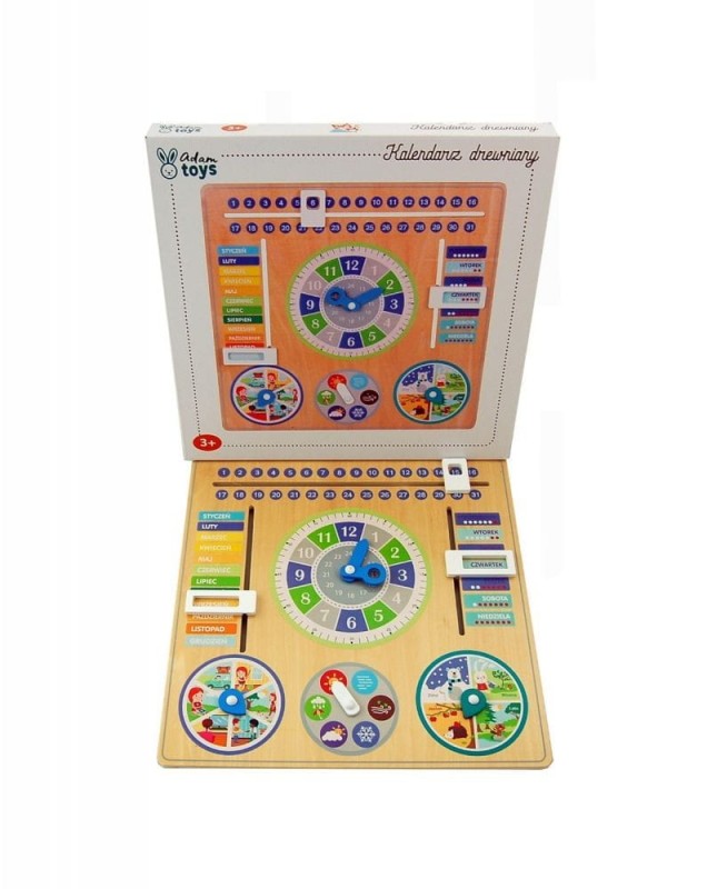 Kalendarz nauka czasu i pór roku - Adam Toys