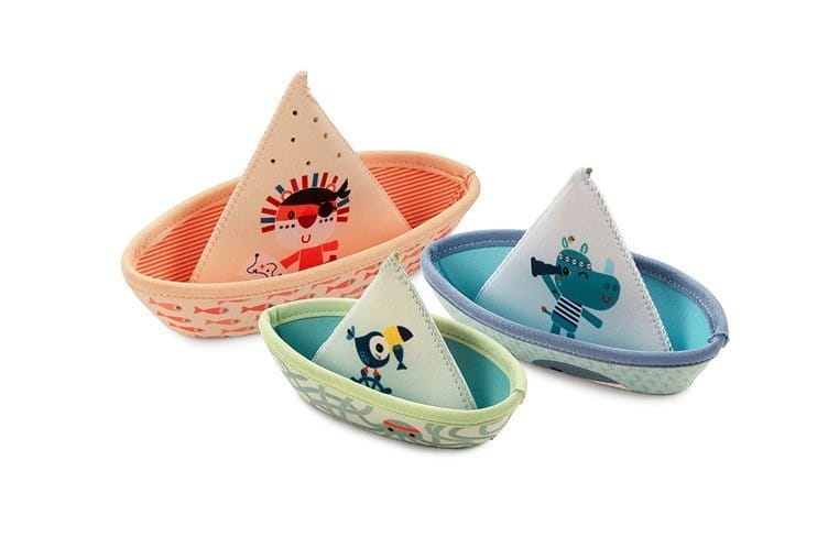 Zestaw 3 łódeczki do kąpieli Dżungla - Lilliputiens