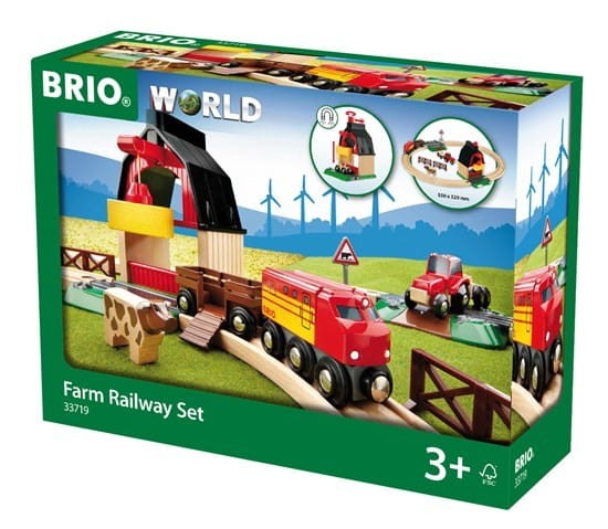 Kolejka Drewniana Na Farmie - Brio