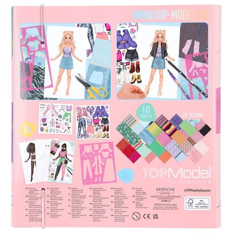 Kreatywna Teczka Projektowanie Ubrań Design Studio - Top Model