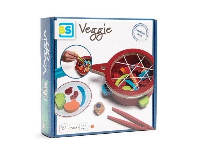 Gra Zręcznościowa ze Szczypcami Łowimy Warzywa Veggie - Bs Toys