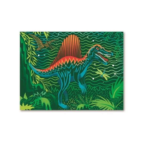 Kolorowe Zdrapywanki z Rysikiem Dinozaury 6 szt. - Box Candiy