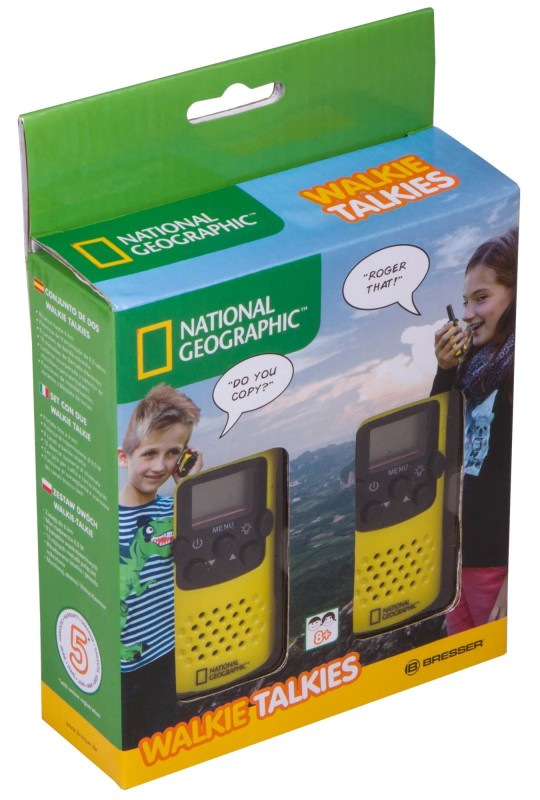 Walkie-Talkie z latarką National Geographic zasięg do 6 km - Bresser Junior