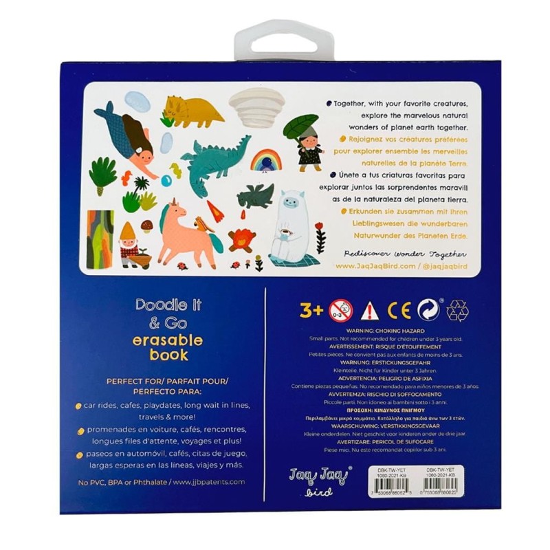 Książeczka do malowania kredą Doodle It Book Yeti - Jaq Jaq Bird