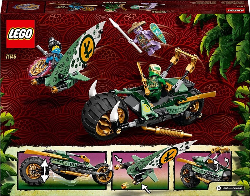 Klocki LEGO Ninjago Dżunglowy chopper Lloyda 71745
