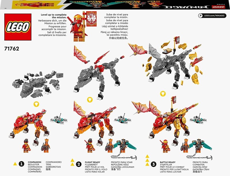 Klocki LEGO Ninjago Smok ognia Kaia EVO 71762