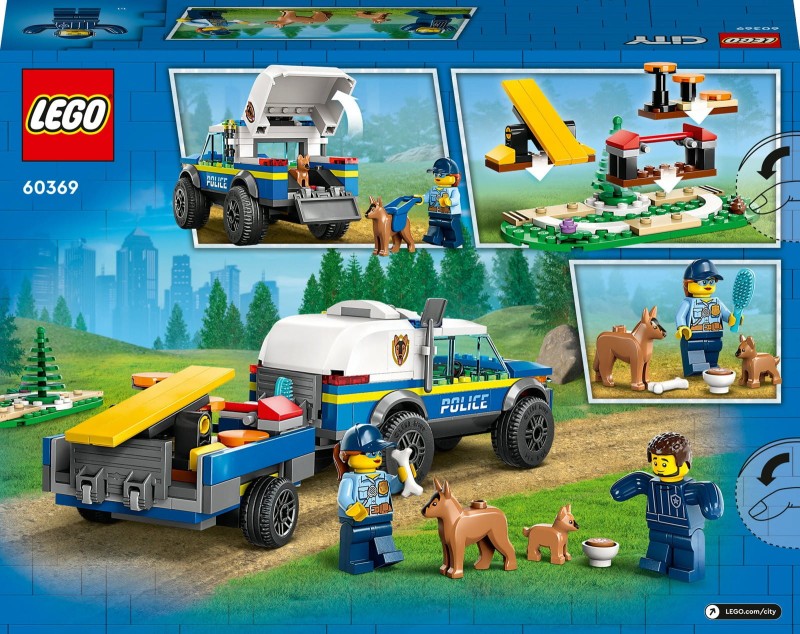 Klocki Lego 60369 Szkolenie psów policyjnych w terenie