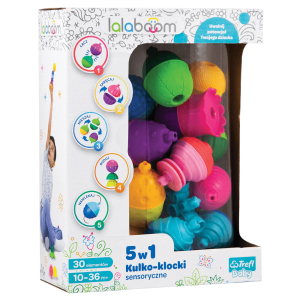 Kulko-Klocki Sensoryczne 5w1 30 el. - Lalaboom
