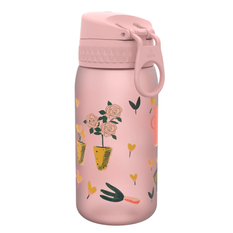 ION8 Bidon Dziecięcy Ogród Różowy 400 ml