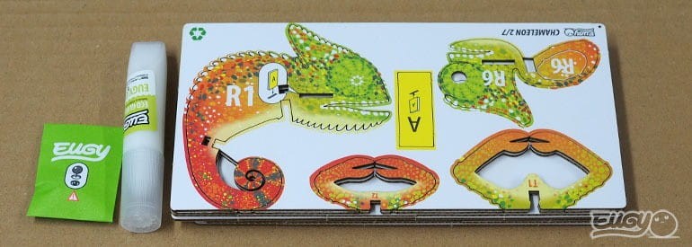 Kameleon Trójwymiarowa Układanka Puzzle 3D - Eugy