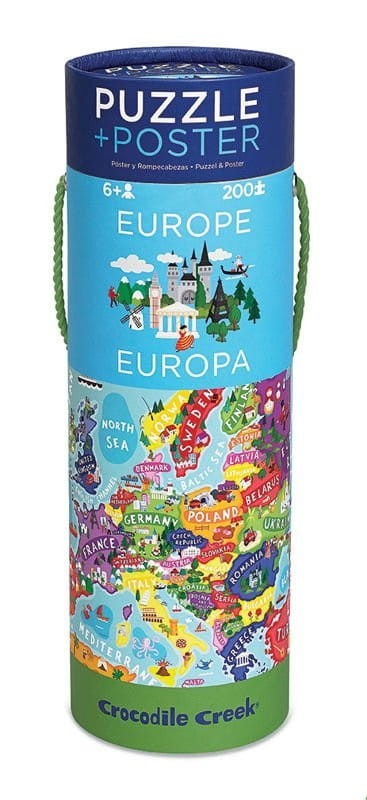 Puzzle 200 el. w Tubie Europa - Crocodile Creek