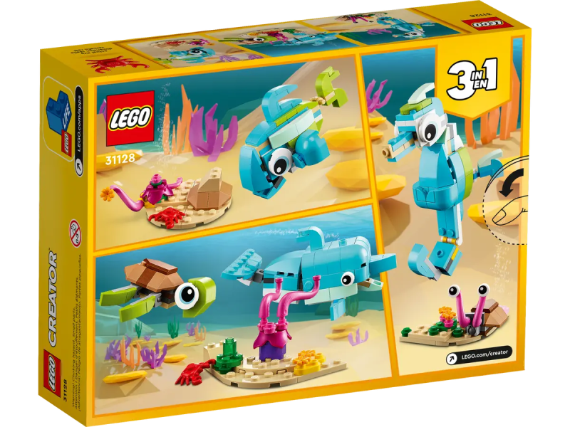 LEGO Creator 3w1 Delfin i żółw  31128