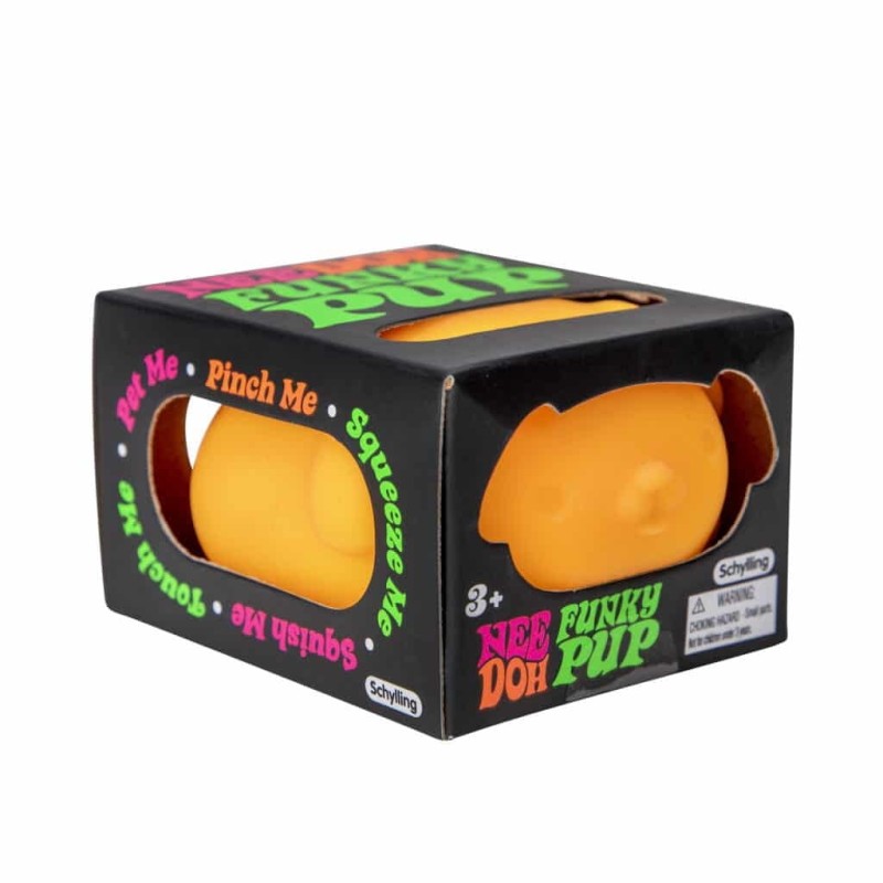 Sensoryczny gniotek Piesek Pomarańczowy Needoh Schylling