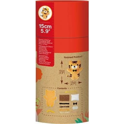 Tygrysek do uszycia DIY Zestaw dla Dzieci 15 cm - Avenir