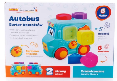 Autobus sorter z klockami Dumel Discovery