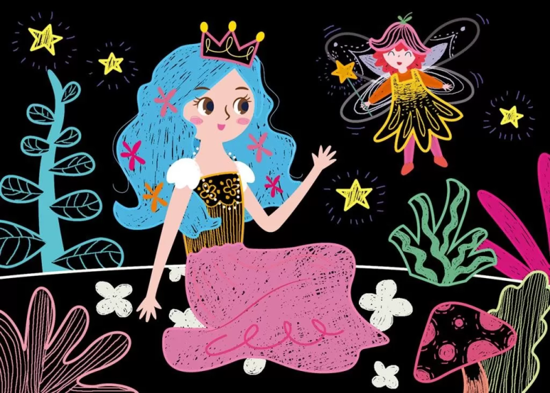 Wydrapywanki Księżniczka szt. Scratch - Avenir