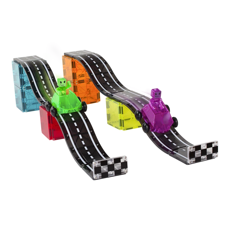 Klocki Magnetyczne droga wyścigowa 40 el. Downhill Duo MAGNA-TILES