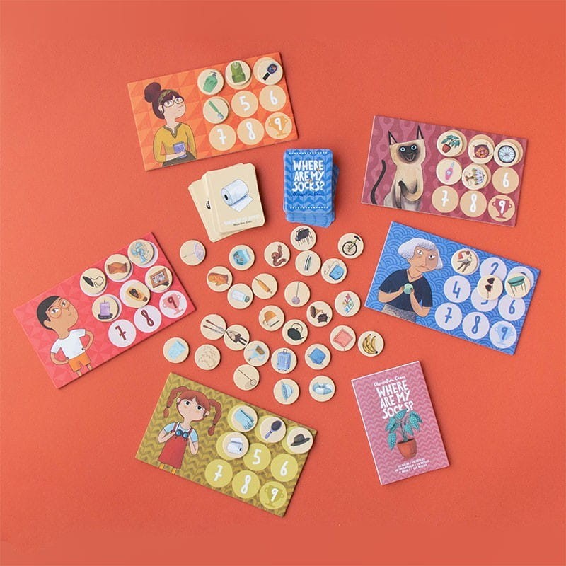 Gra obserwacyjna Where are my socks? skarpetki Londji