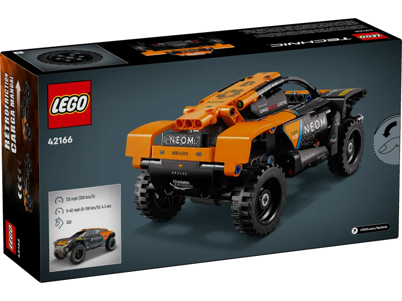 Lego Technic NEOM McLaren Extreme E Race Car 42166 pull-back