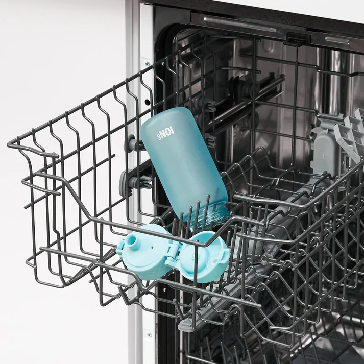 ION8 dziecięcym bidon z miarką Sonic Blue 350 ml