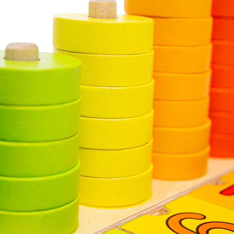 Nauka liczenia sorter kolorów i kształtów Bigjigs Toys