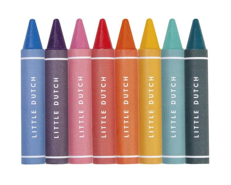 Kredki Woskowe Grube Okrągłe dla Maluchów – Little Dutch