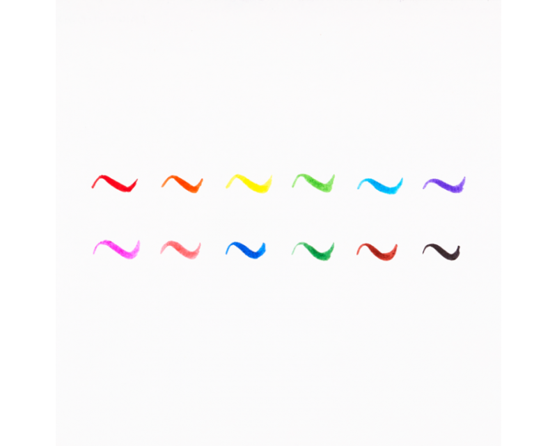 Pędzelkowe Pisaki Brilliant Brush 12 szt. - Ooly