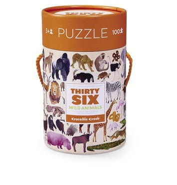 Puzzle 100 el. w Tubie Zwierzęta - Crocodile Creek