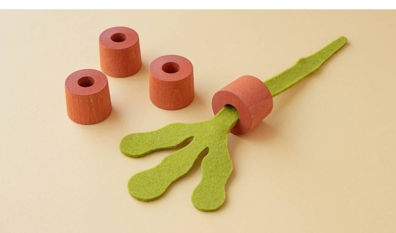 Drewniana Nawlekanka Warzywa Veggies - Londji