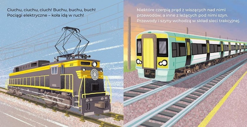 Koła idą w ruch! Moja pierwsza książka o pociągach - Bucco & Morgan