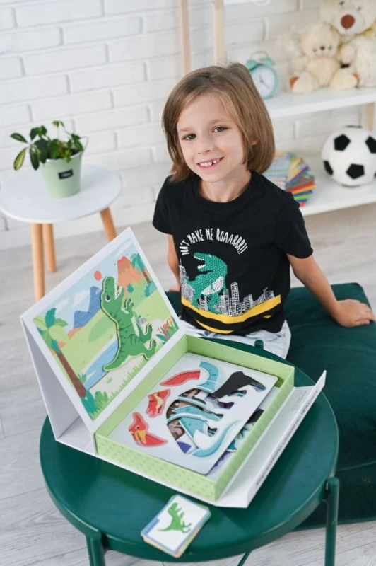 Magnetyczna Układanka Dinozaury - Adam Toys