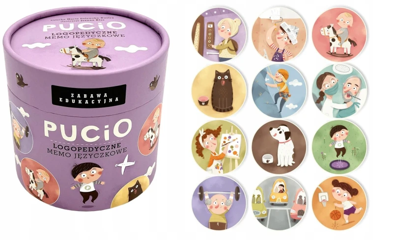 Pucio Logopedyczne memo języczkowe. Zabawka edukacyjna