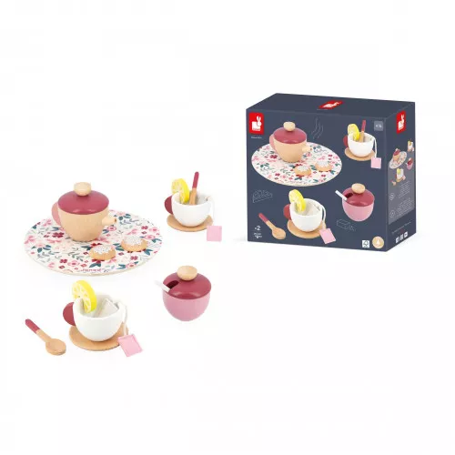 Drewniany serwis do herbaty Twist - Tea Set Janod