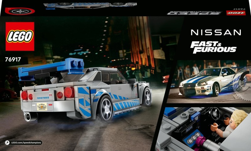 Lego Nissan Skyline GT-R (R34) z filmu „Za szybcy, za wściekli” 76917