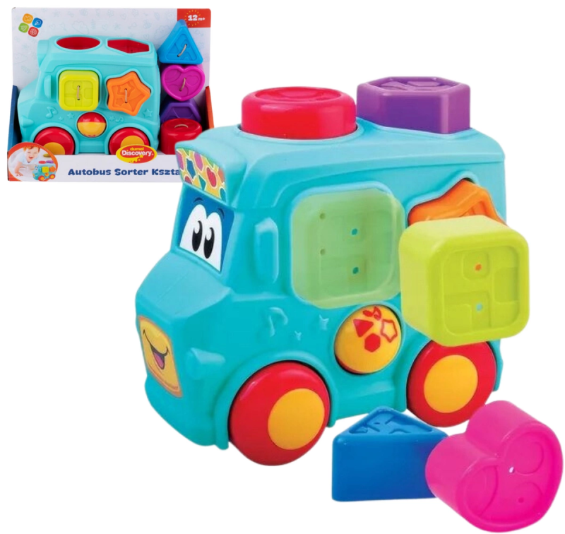 Autobus sorter z klockami Dumel Discovery