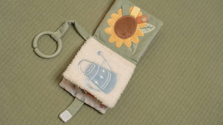 Miękka książeczka sensoryczna z lusterkiem Farma - Little Dutch