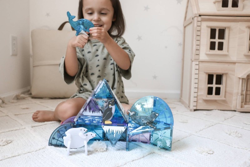 Klocki Magnetyczne zwierzęta arktyczne 25 el. MAGNA-TILES
