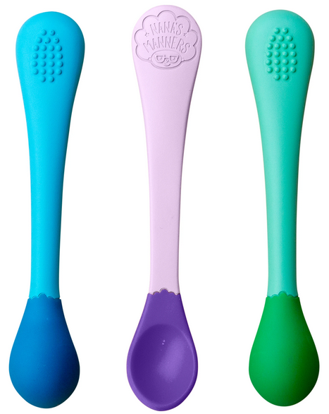 3 Łyżeczki do Karmienia Dzieci Etap 1 - Nana's Manners