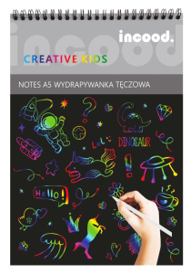 Tęczowe Wydrapywanki na Kołowrotku Notes - Incood