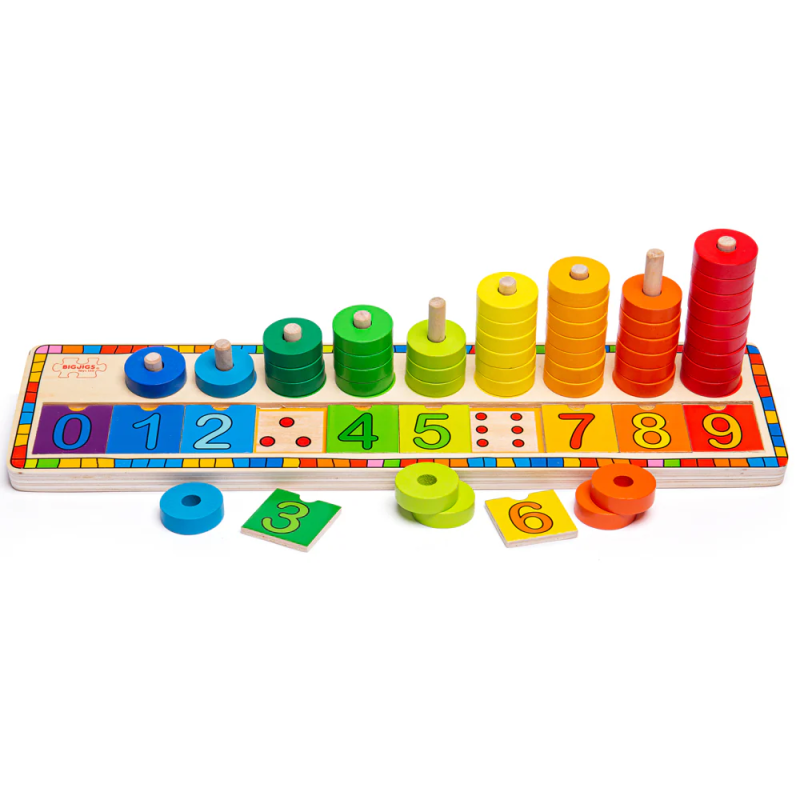 Nauka liczenia sorter kolorów i kształtów Bigjigs Toys
